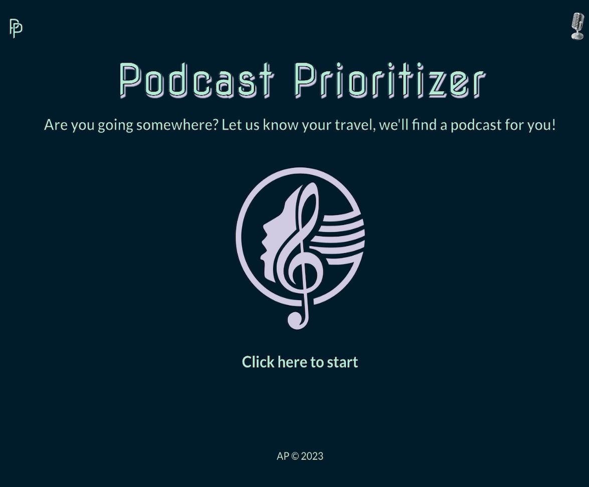 A preview of the podcast prioritizer project